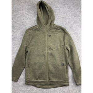 Roark Revival Jacket Mens Large Green Hooded Fleece Full Zip Outdoor Hiking